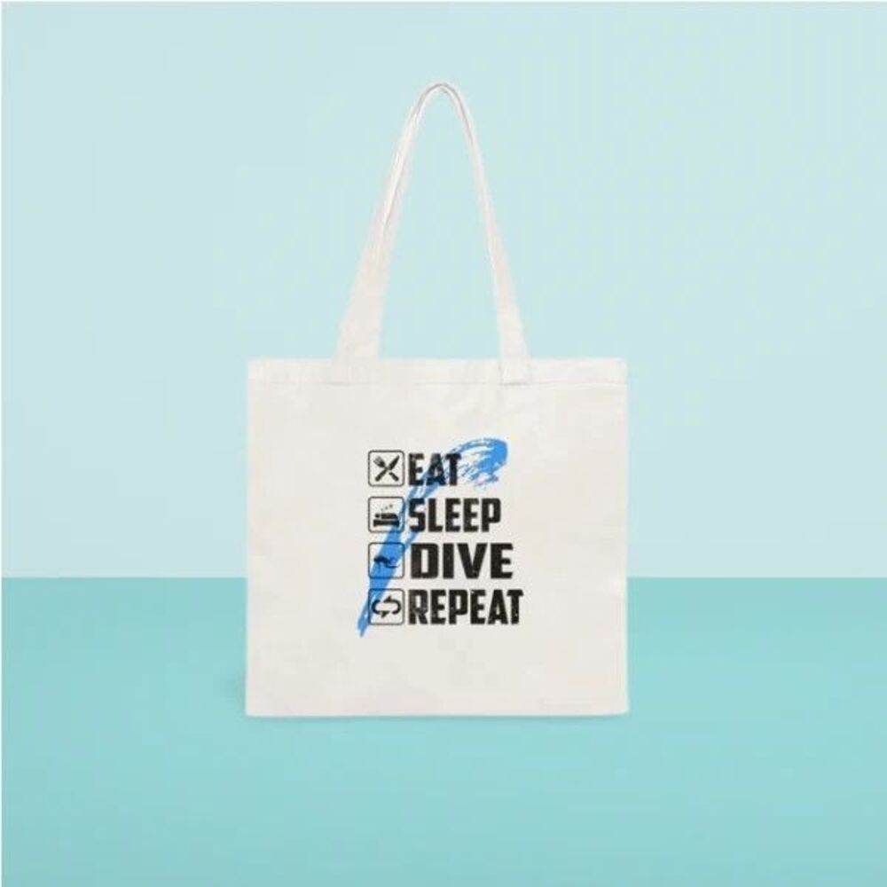 Scuba Diver Tote Bag